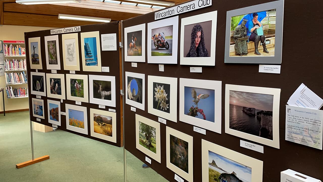 Image of Wincanton Camera Club exhibition in Wincanton Library