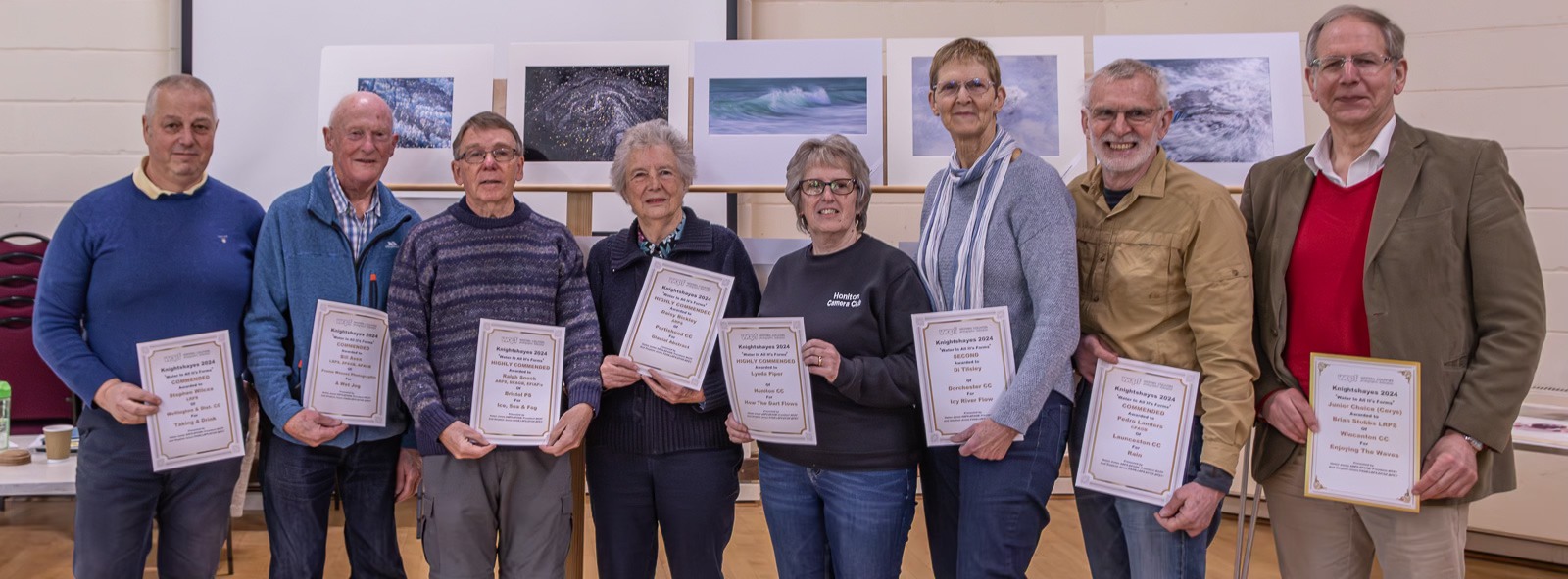 Photograph of those award winners present at the Knightshayes Trophy event