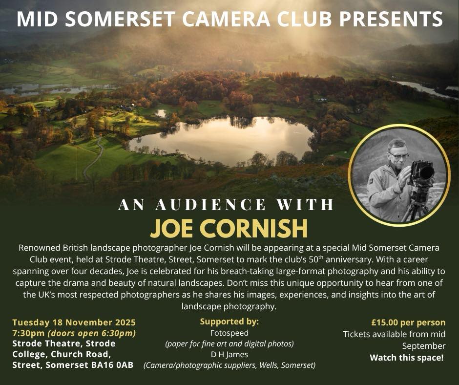 Advert image for Joe Cornish talk