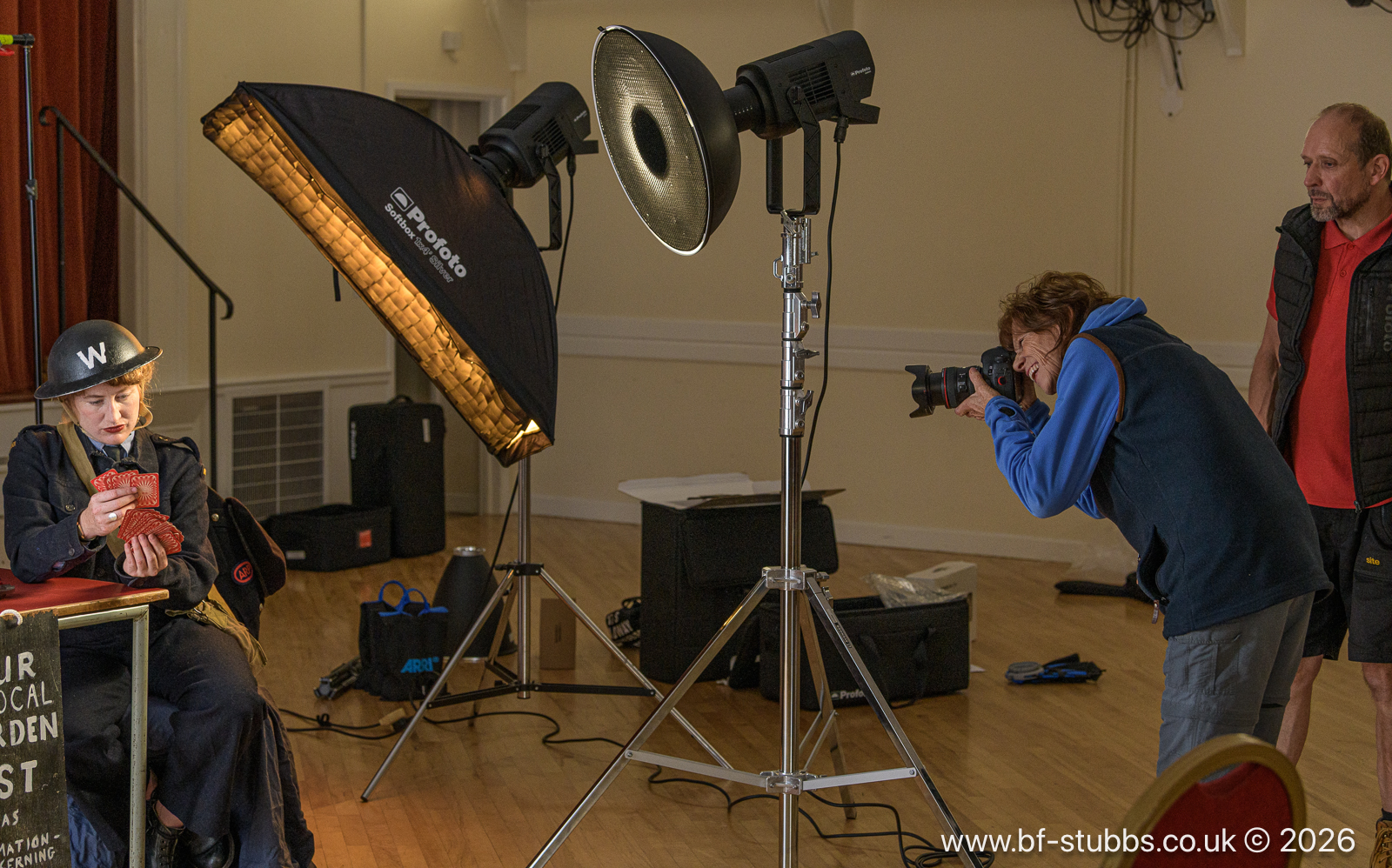 Kit photographing our ARP warden
