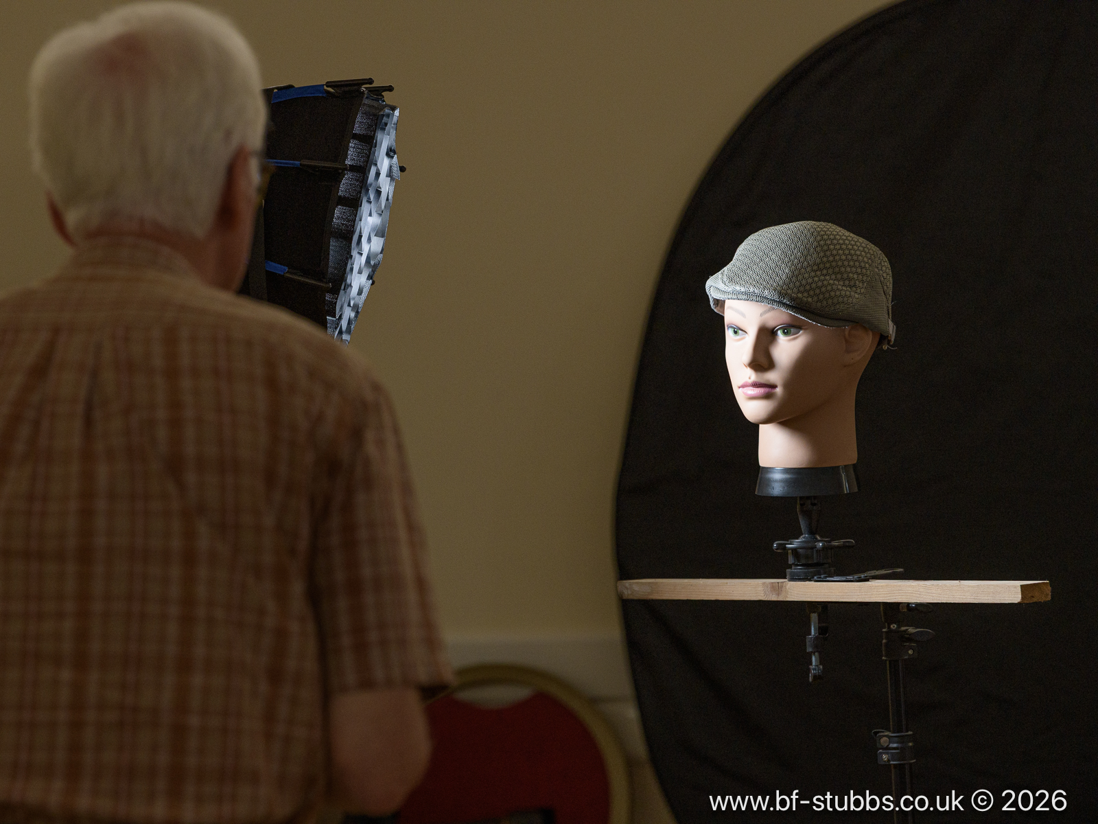 Malcolm still with the dummy head