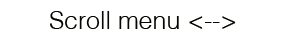 Image with scroll menu message